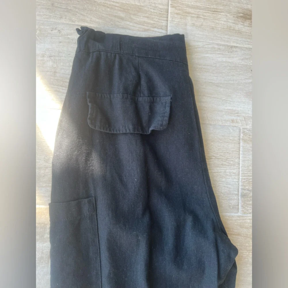Zara Cargo Linen Blend Pant